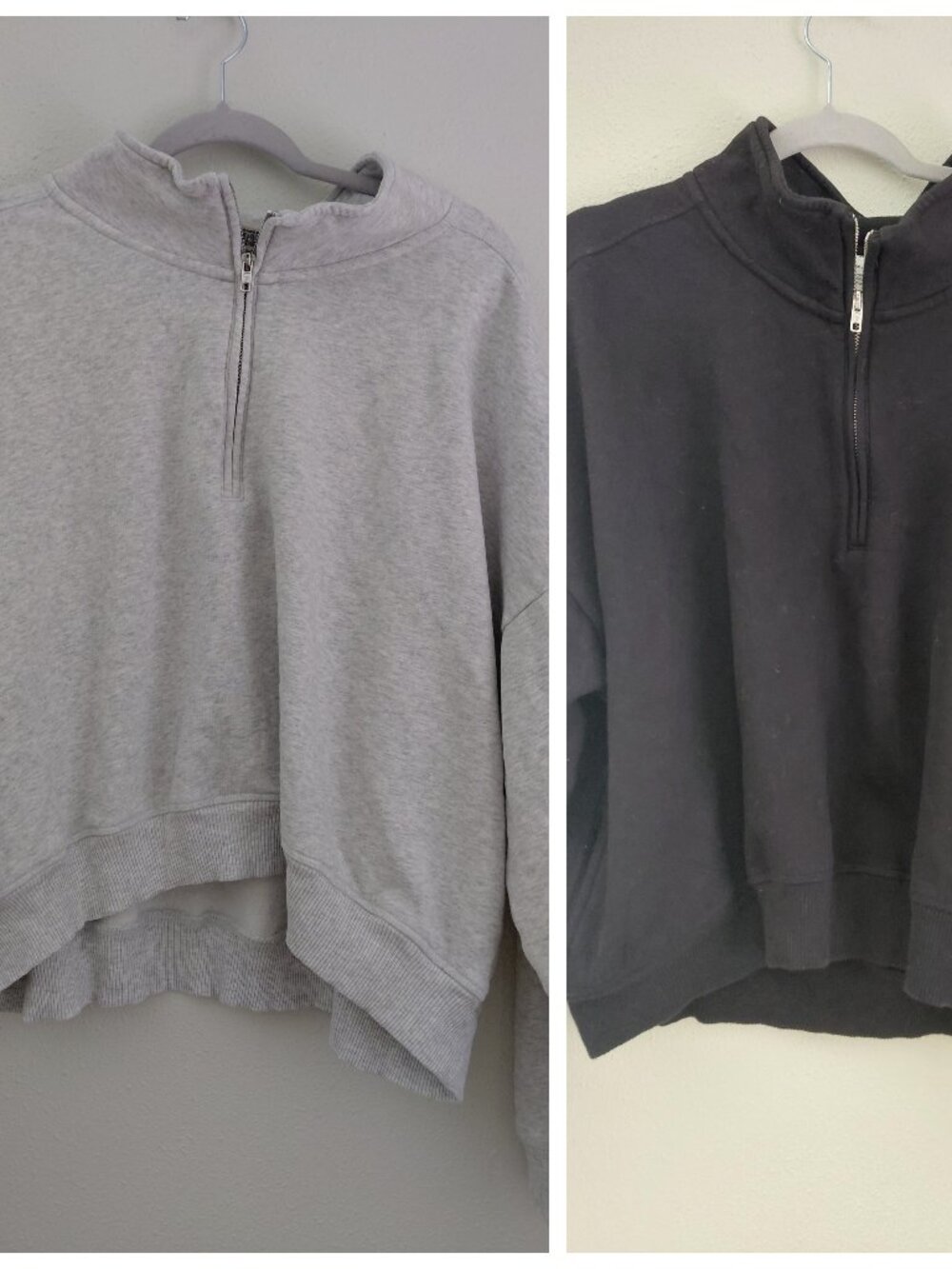 Bundle Pink Victoria's Secret Premium Fleece Quarter Zip Cropped Sweaters XXL